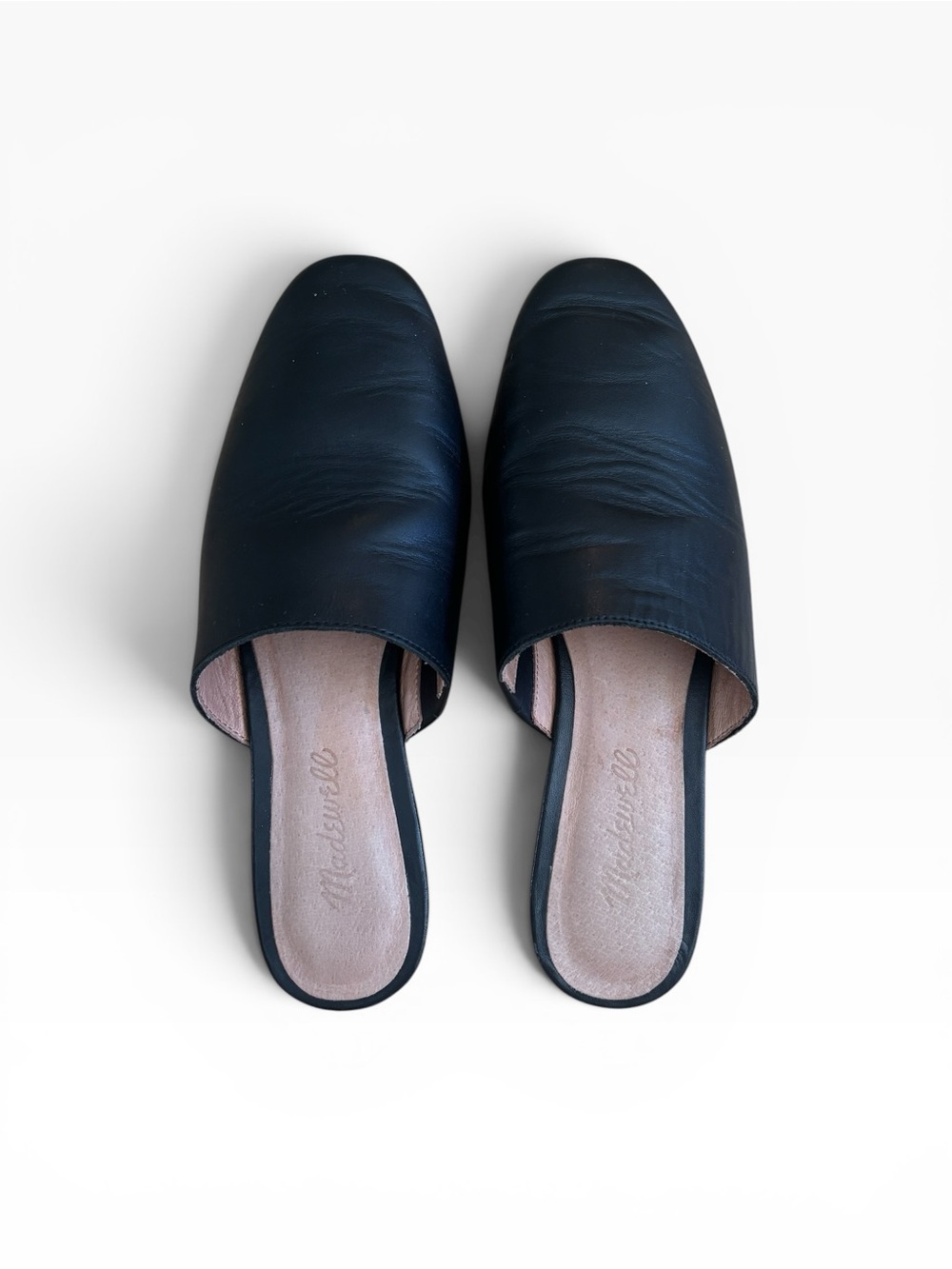 Madewell The Cory Mule Black Leather Slip-On Mules